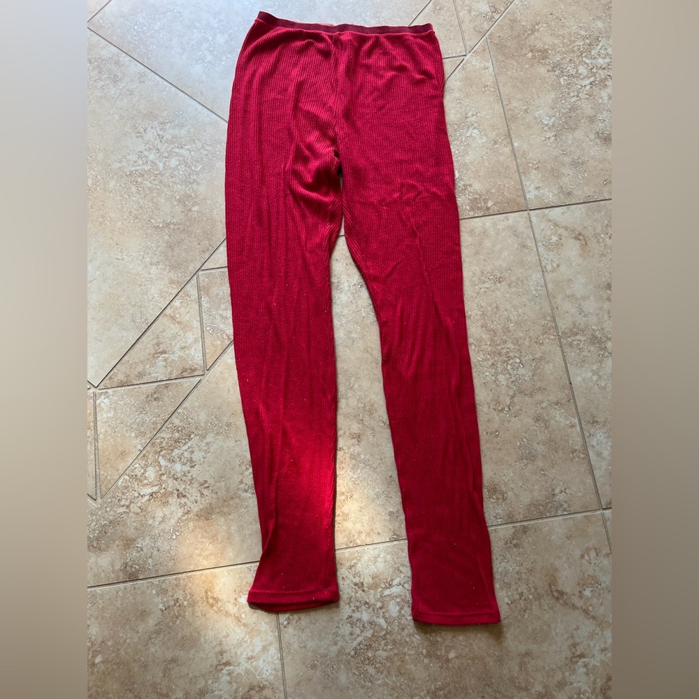 ✨2/$15✨ Intimately by Free People Red Ribbed Leggings